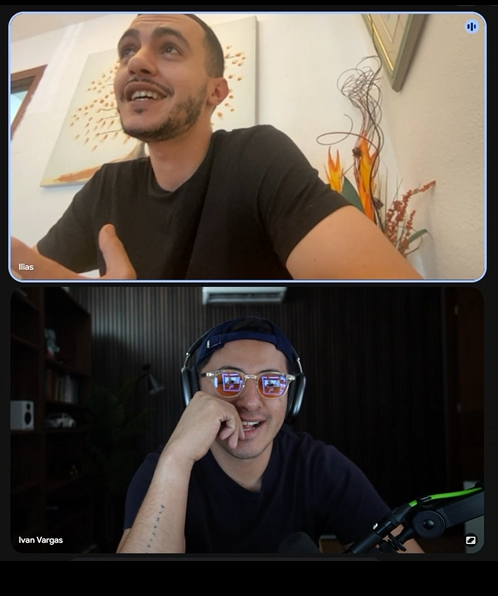Videollamada de mentoría con un miembro de la comunidad