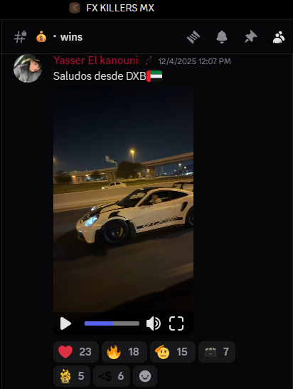 Publicación en el canal de wins de la comunidad