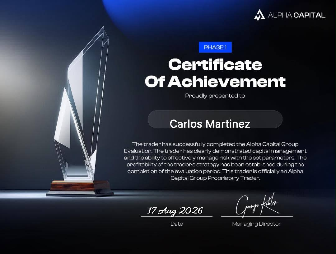 Certificado de evaluación superada en firma de fondeo